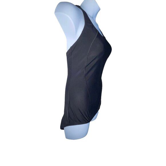 NWT Speedo Powerflex One Piece Swimsuit Womens 6 Ultraback Moderate Cut Black - Picture 4 of 9